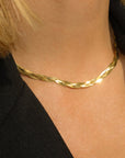 Braided Herringbone Necklace
