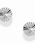 Delta Fluted Studs | Silver