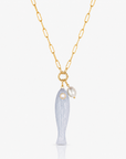 Fortuna Colette Necklace | Blue Lace Agate