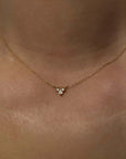 Diamond Peak Necklace | 14K