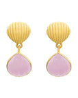 Ilha Earrings | Rose Quartz