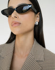 Gemma Statement Studs | Silver