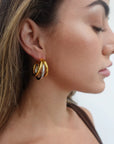 Lexi Tri Hoop Earrings