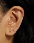 Alter Ego Flat Back Stud | 14K | Single