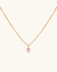 Sofia Slice Necklace | Pink Sapphire