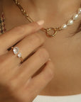 Toi Et Moi Petite Ring | White Topaz