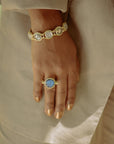 Yona Reversible Ring | Mother of Pearl and Tanzanite