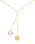 Calla Necklace | Rose Quartz