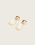 Wasa Earrings | Pearl - Rainbow Moonstone