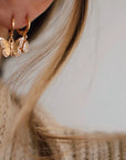 Monarch Butterfly Huggie Earrings Earrings Katie Waltman Jewelry