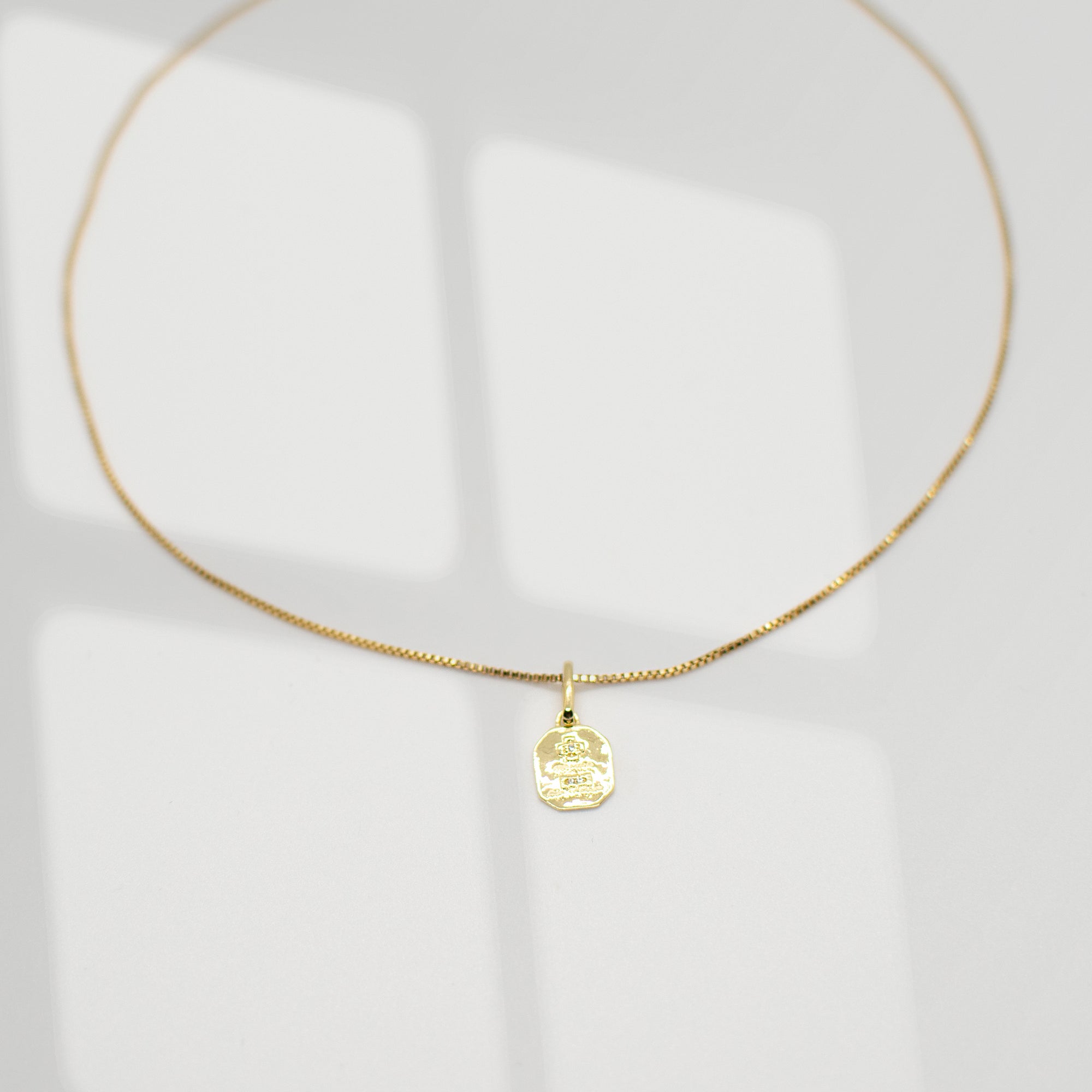 Love Token Necklace | Square Necklaces Leah Alexandra Default Title