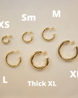 Classic Tube Hoops | Small Earrings P&K