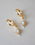 Opalite Star Huggies Earrings Katie Waltman Jewelry