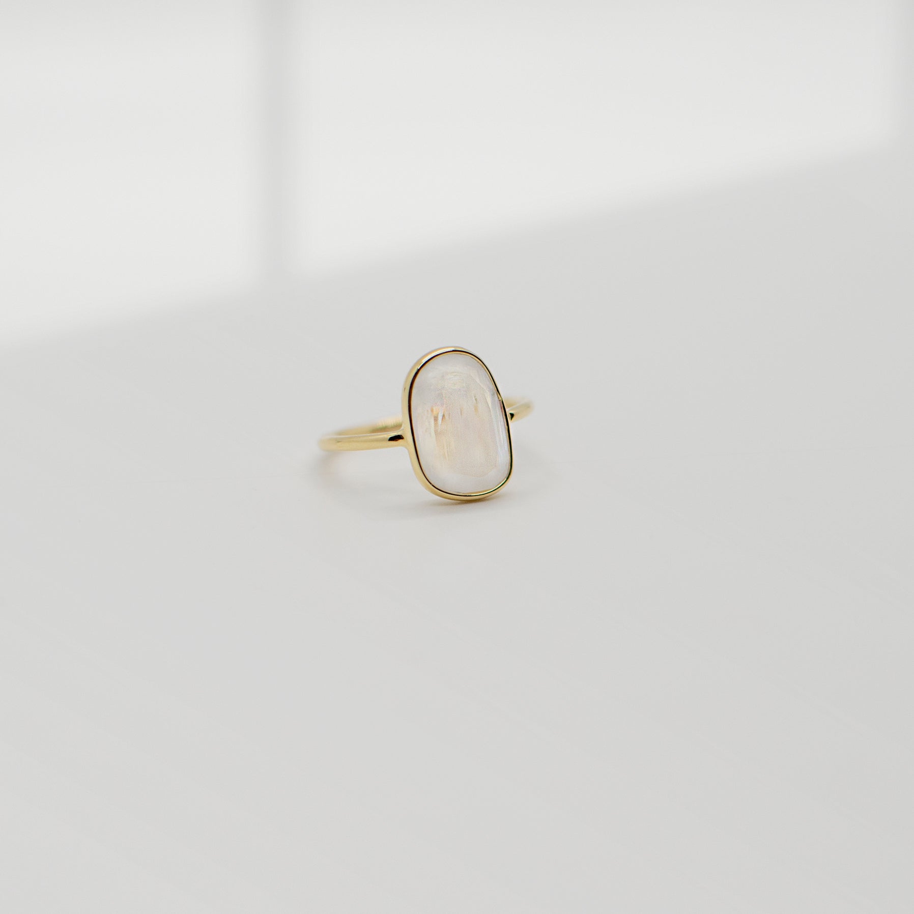 Selena Slice Ring | Moonstone Rings Leah Alexandra 5