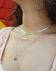Love Token Necklace Round | Silver Necklaces Leah Alexandra