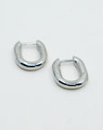 Mini Lea Link Huggies Earrings P&K Silver