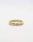 Oz Twisted Ring Rings P&K Yellow gold 6