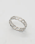 Chain Link Ring Rings P&K Silver 6
