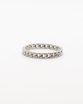 Mini Chain Ring Rings P&K Silver 5 