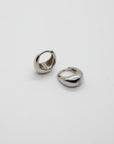 Tiny Thick Huggies Earrings P&K Silver
