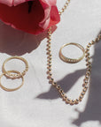 Five Bezel Beaded Ring Rings P&K