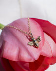 Small Bee Charm Necklace | Gold Necklaces Katie Waltman Jewelry