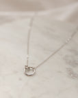 Emmy Double Circles Necklace Necklaces P&K Silver