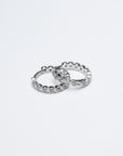 Small Bezel Hoop Earrings Earrings P&K Silver