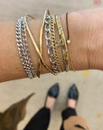 Half and Half Bracelet Bracelets P&K Black/Gold