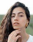 Sofia Chunky Hoop Earrings | Goldfill Earrings P&K