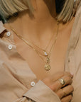 Saint Christopher Necklace | Gold Necklaces Leah Alexandra