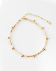 Khaya Beaded Gem Bracelet Bracelets P&K Pink