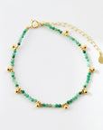Khaya Beaded Gem Bracelet Bracelets P&K Green