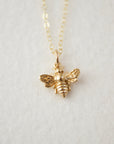 Small Bee Charm Necklace | Gold Necklaces Katie Waltman Jewelry