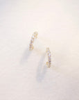 Bethany Crystalized Hoops | CZ Earrings P&K