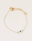 Mother of Pearl Eye Bracelet Bracelets P&K Gray/Gold