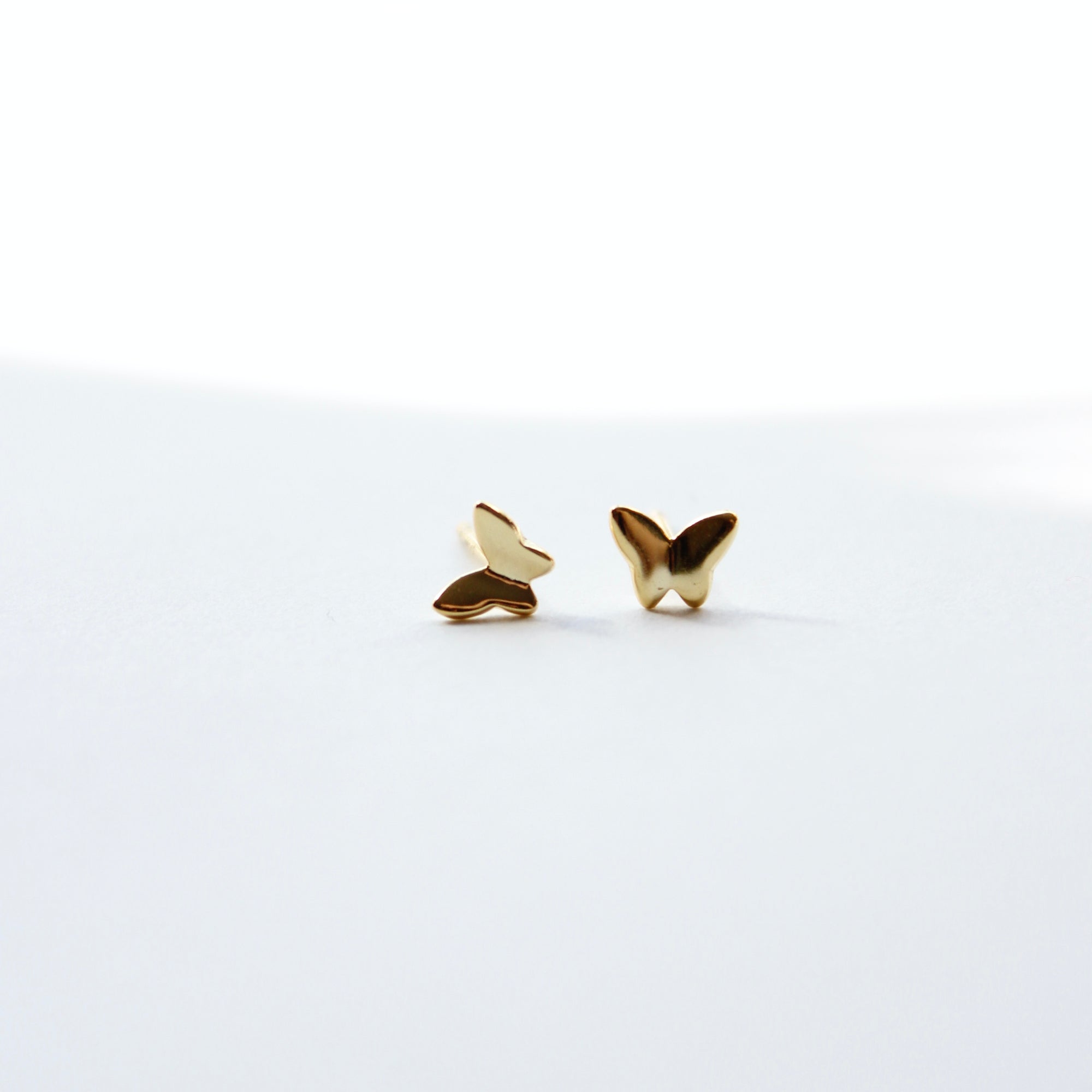 Tiny Butterfly Stud Earrings Earrings P&K