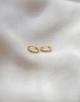Small Bezel Hoop Earrings Earrings P&K Yellow gold
