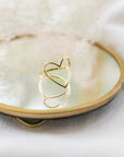 Open Heart Ring | Large Rings P&K