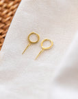 Spike Huggie Earrings | CZ Earrings P&K