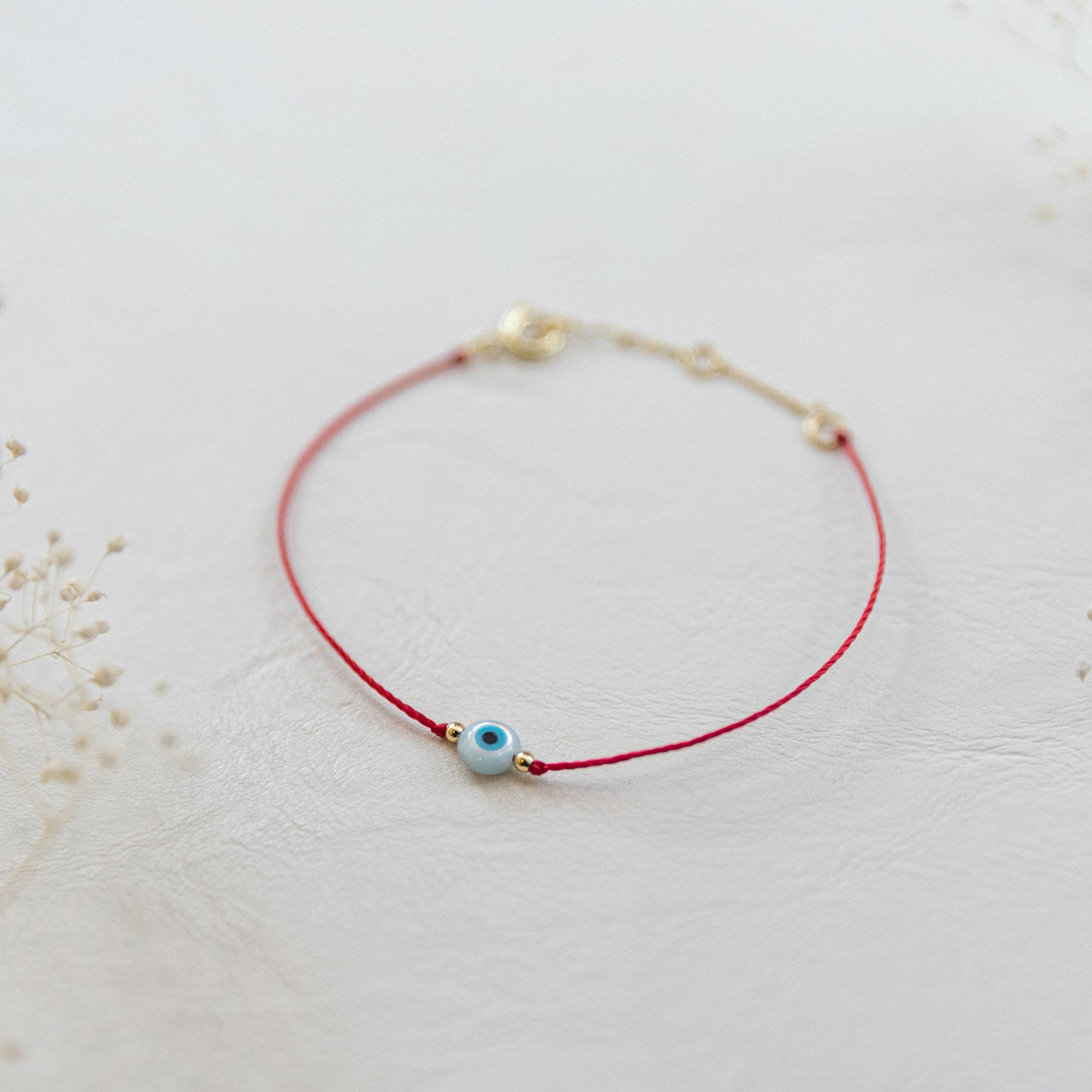 Mother of Pearl Eye Bracelet Bracelets P&K Red/Gold