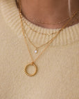 Sofia Slice Necklace | Moonstone Necklaces Leah Alexandra