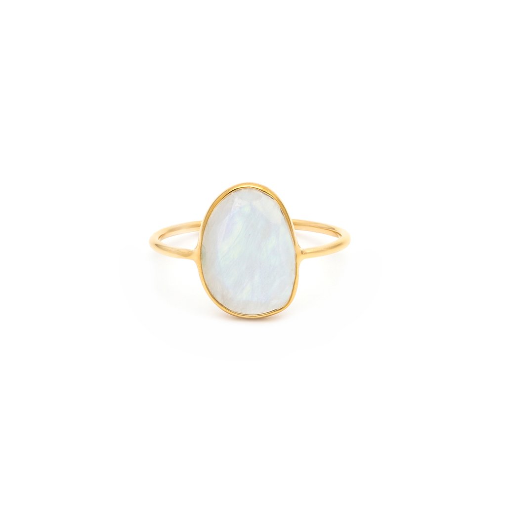 Selena Slice Ring | Moonstone Rings Leah Alexandra