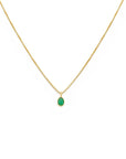 Sofia Slice Necklace | Emerald Necklaces Leah Alexandra