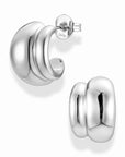 Petite Sofie Volume Hoops | Silver