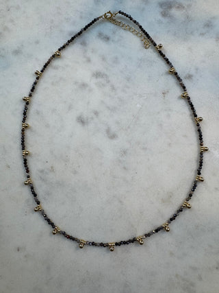 Khaya Beaded Gem Necklace