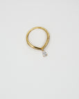 Dangle Teardrop CZ Ring