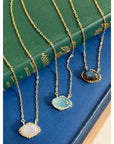 Paris Necklace | Aqua Chalcedony