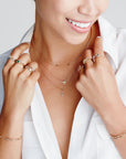 Diamond Dew Opal Necklace | 14K