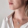 Vertical Oval Hand Necklace Necklaces Anzu   